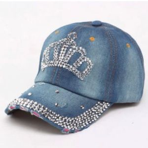 Denim crown cap